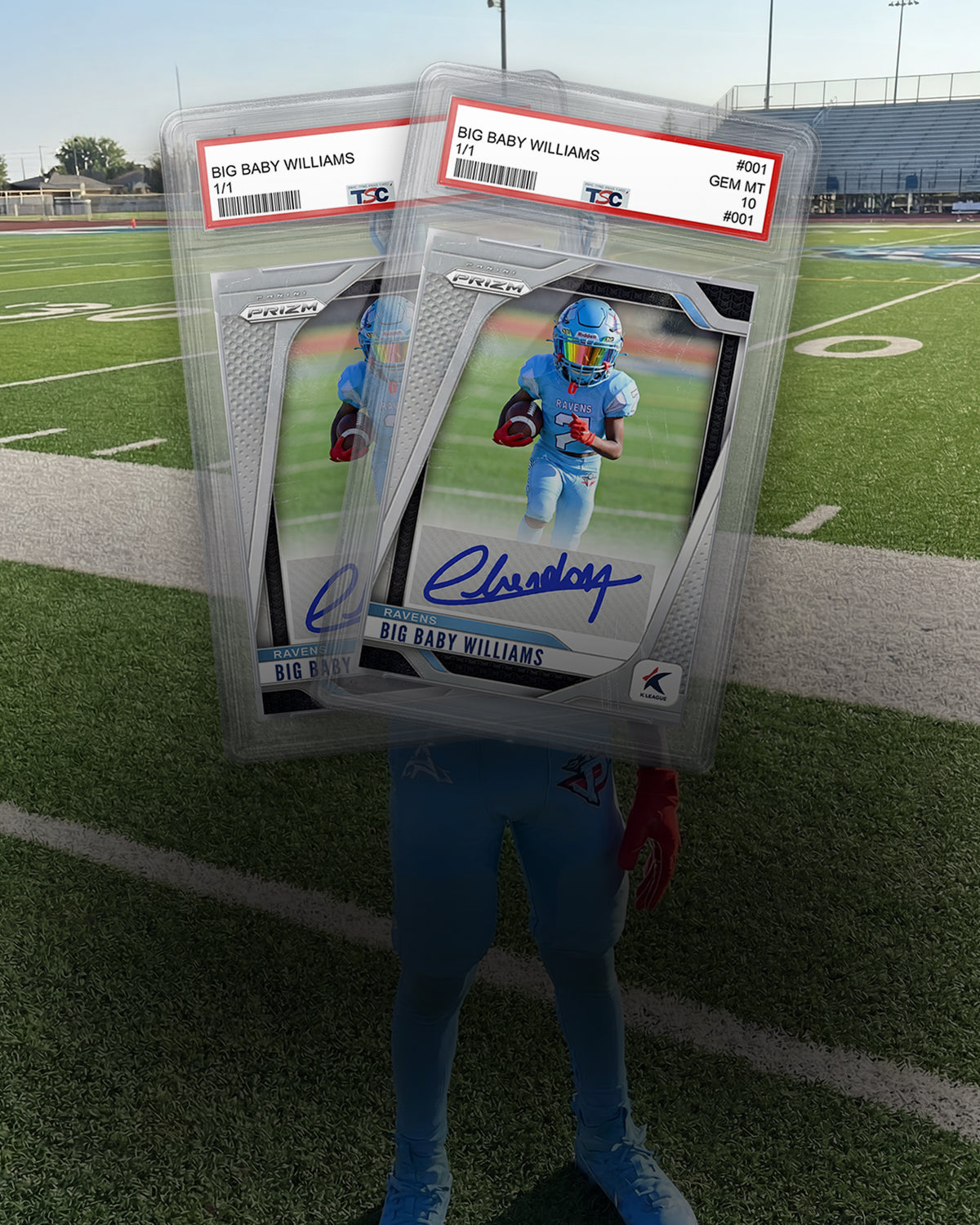 CUSTOMIZED
TRADING CARDS
AND MEMORABILIA!