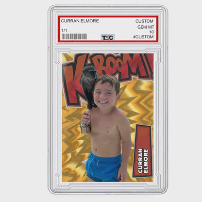 Gold Kaboom Custom Trading Card